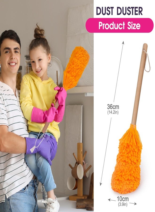 Masthome 8 Pieces Kids Cleaning Set,Wooden Cleaning Toys for Kids Broom Dustpan Mop Brush Duster Rag Sponge and Hanging Stand,Skill Developmental Pretend Play Kit for Toddlers,Children - Image 5